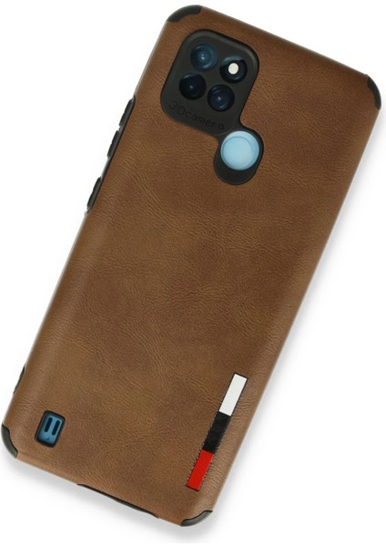 Realme C25Y Kılıf Loop Deri Silikon - Kahverengi Arbkd fiyatları