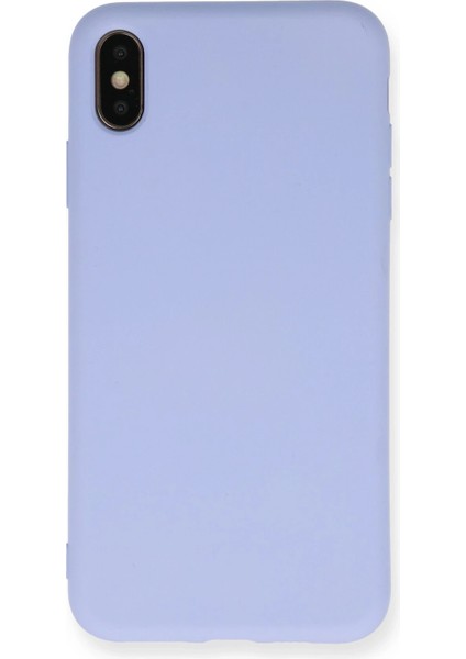 Iphone Xs Max Kılıf Nano Içi Kadife Silikon - Lila Arbkd