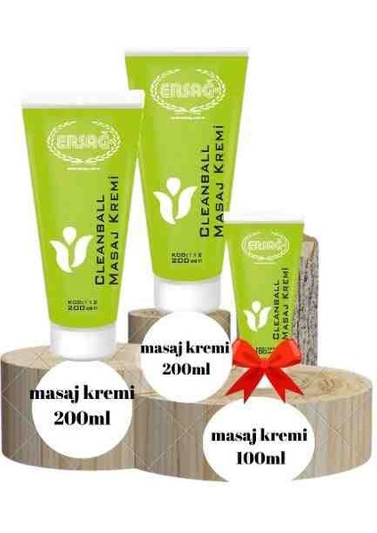 Cleanball Masaj Krem 200ML X2 Adet 100ML x 1 Adet