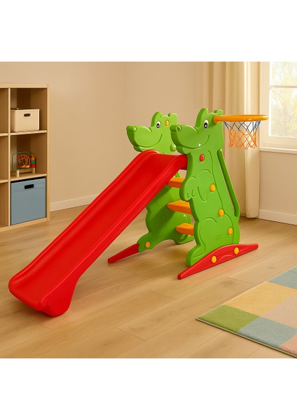 Figürlü Basket Potalı Çocuk Kaydırak - Oyun Parkları - Anaokulu, Kreş