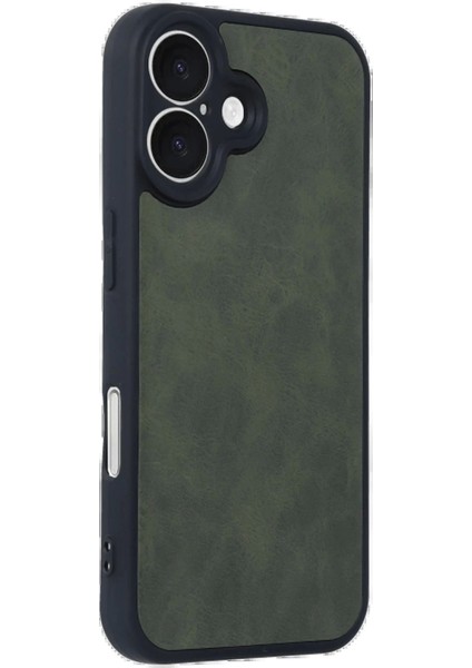 iPhone 16 Kılıf Aras Deri Kapak - Koyu Yeşil fiyatları