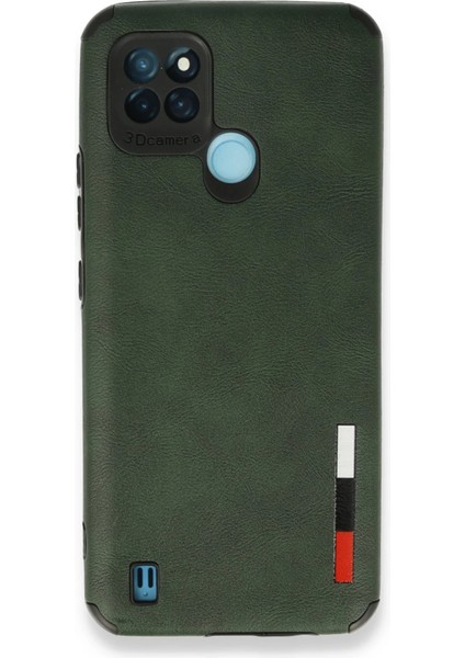 Realme C25Y Kılıf Loop Deri Silikon - Yeşil Arbkd