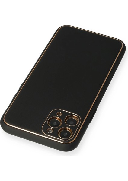 Iphone 11 Pro Kılıf Coco Deri Silikon Kapak - Siyah Arbkd modelleri