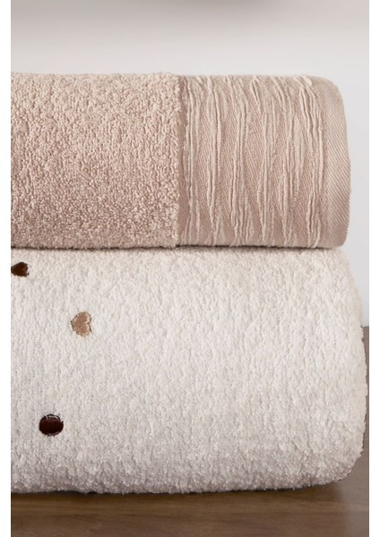 4'lü Kalpli Ponponlu Banyo ve Saç Havlusu Seti, Yumuşak, Hızlı Kuruyan ve Dayanıklı fırsatları