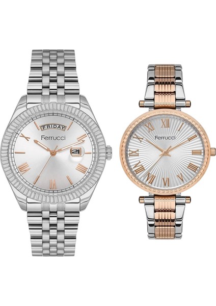 Çelik Kordon Takvimli Sevgili Çift Saat Seti Bileklik Hediyeli fiyatları