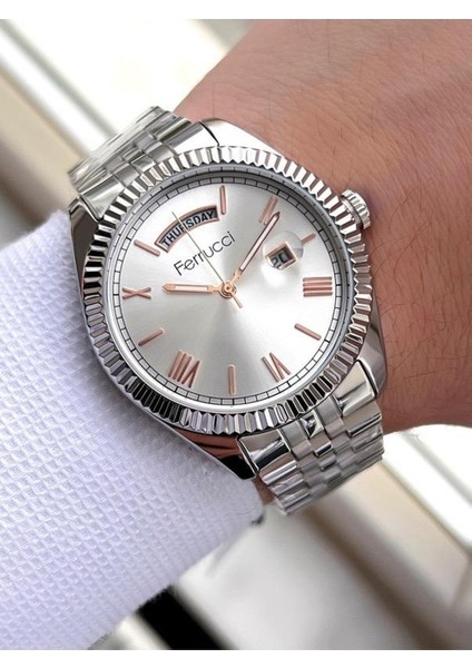 Çelik Kordon Takvimli Sevgili Çift Saat Seti Bileklik Hediyeli modelleri