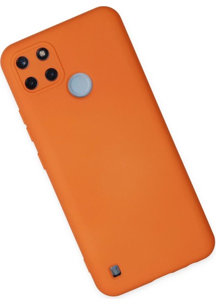 Realme C25Y Kılıf Nano Içi Kadife Silikon - Turuncu Arbkd fiyatları