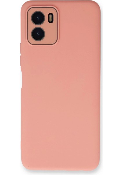 Vivo Y15S Kılıf Lansman Glass Kapak - Pembe Arbkd