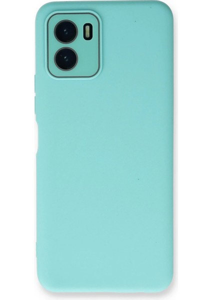 Vivo Y15S Kılıf Lansman Glass Kapak - Turkuaz Arbkd