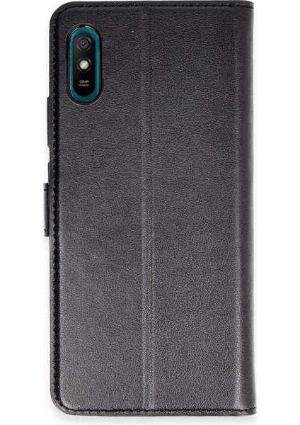Xiaomi Redmi 9A Kılıf Trend S Plus Kapaklı Kılıf - Siyah