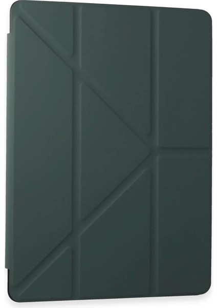 Samsung Galaxy T870 Tab S7 11 Kılıf Kalemlikli Mars Tablet Kılıfı - Koyu Yeşil