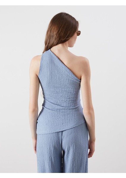 Yeni Sezon Tek Omuz Buzgulu Bluz - S5QR28Z8 fırsatları