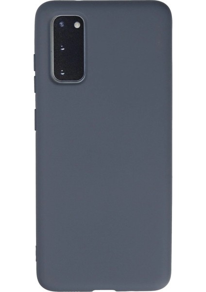Samsung Galaxy S20 Kılıf Nano Içi Kadife Silikon - Gri - TOA8609-8748