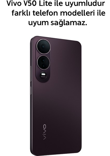 Vivo V50 Lite Uyumlu Kılıf – Yumuşak Silikon, Koruyucu, Şok emici kapak fırsatları