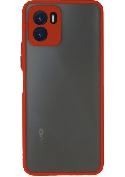 Vivo Y15S Kılıf Montreal Silikon Kapak - Kırmızı Arbkd