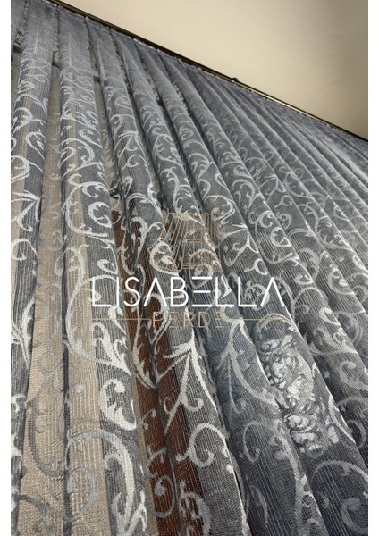 Antrasit Gri Fevkalade 1x2 Pile Dikişli Örme Tül Perde fırsatları