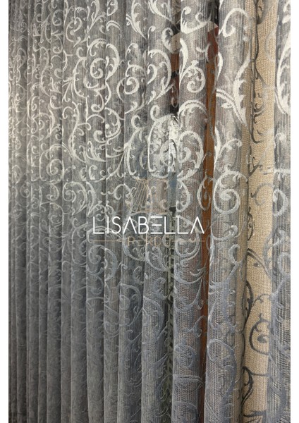 Antrasit Gri Fevkalade 1x2 Pile Dikişli Örme Tül Perde fiyatları