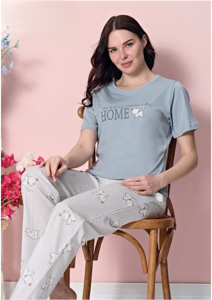 Kısa Kollu Pijama Takımı 1852