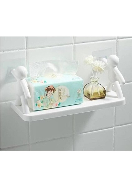 Banyo ve Mutfak Için Şık Yapışkanlı Figürlü Pratik Raf ve Askılık Seti fiyatları