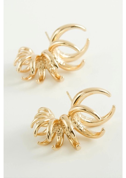 Xuping Makarna Lüks Çelik Küpe