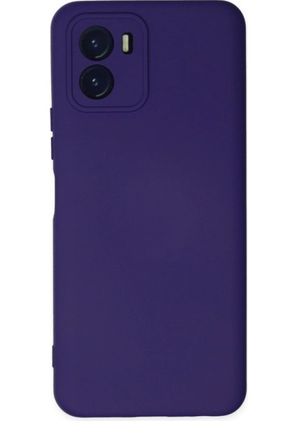 Vivo Y15S Kılıf Nano Içi Kadife Silikon - Mor Arbkd