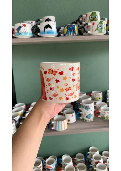 Adventure Time - Bubblegum Baskılı Pembe Kupa Bardak Çay Kahve Fincanı 200 ml fiyatları