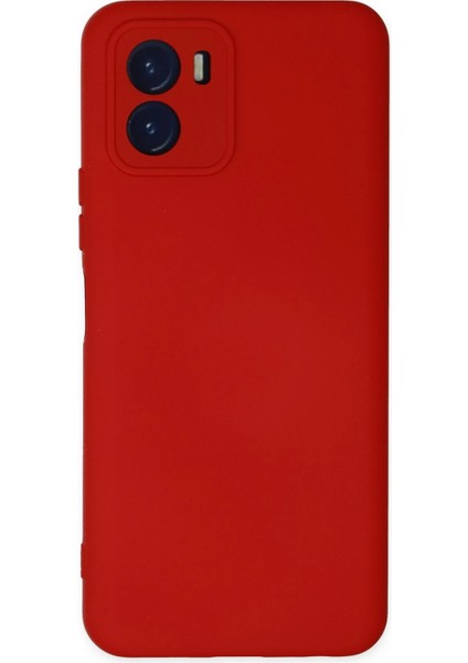 Vivo Y15S Kılıf Nano Içi Kadife Silikon - Kırmızı Arbkd