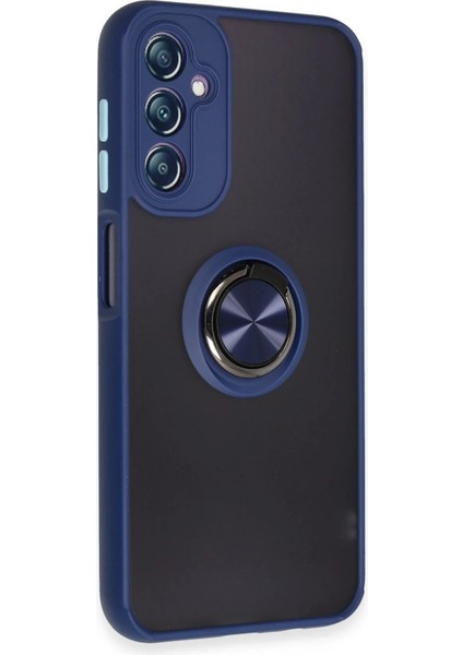 Samsung Galaxy A14 4g Kılıf Montreal Yüzüklü Silikon Kapak - Lacivert Arbkd fiyatları