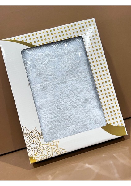 Güpürlü Çeyizlik Pamuk El Yüz Havlusu 50X90 Bej