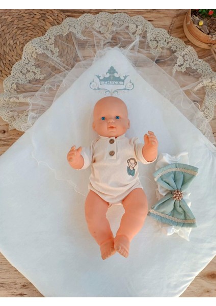 Yenidoğan Tericotton Örgülü Trilüx Bebek Battaniyesi Kundak Yeşil fırsatları