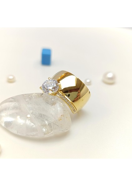 Bitişik Alyans Tek Taşlı Yüzük 14 Ayar Altın Hd Videolu fiyatları