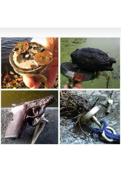 Magnet Fishing 80MM Askılı Güçlü Büyük Neodyum Pot Mıknatıs, Kurtarma Mıknatısı modelleri