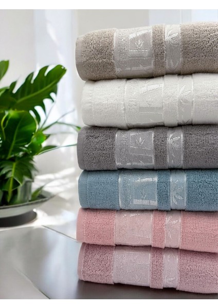 6'lı Renkli Bambu El ve Yüz Havlu Seti 50X90 cm fiyatları