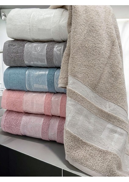 6'lı Renkli Bambu El ve Yüz Havlu Seti 50X90 cm modelleri