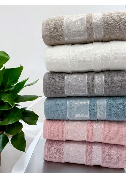 6'lı Renkli Bambu El ve Yüz Havlu Seti 50X90 cm indirimleri