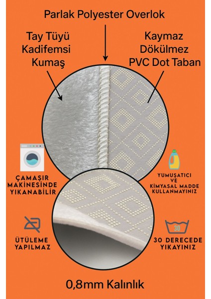 Şık Desenli Eko Banyo Paspası, Kaymaz Taban, Makinada Yıkanabilir, 2'li Set fırsatları