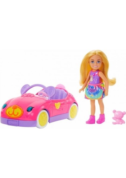 Güzellik Seti Arabası Chelsea Araç Seti Barbie Funtex