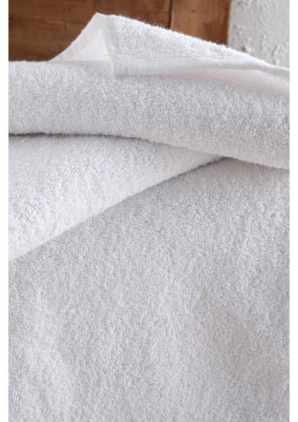 Dört Adet 50X90 cm Çift Dikişli Beyaz Banyo Havlusu Seti modelleri