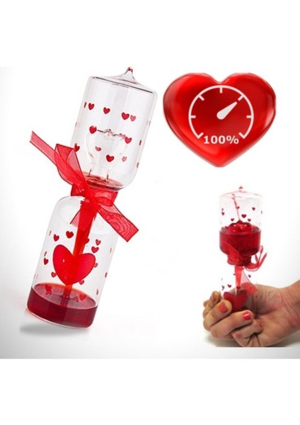 Romantik Aşk Ölçer Cam Fanus, Sevgiliye Özel , Dekoratif Sevgi Testi