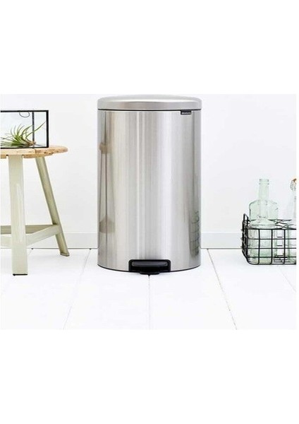 Fpp Matt Steel Pedallı Çöp Kutusu 30L