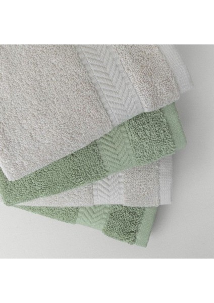 4'lü Pamuk El Havlusu Seti, 33X33 Cm, Haki/gri, Çok Renkli fiyatları