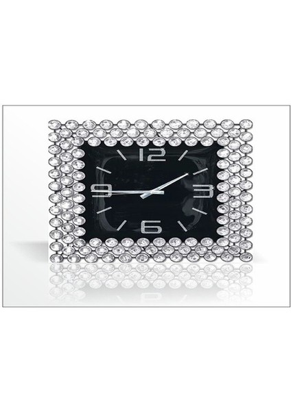 En Kaliteli Güzel Zengin Gösterişli Parlak Çok Taşlı Duvar Saati