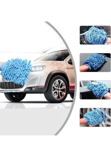 Mikrofiber Araç Yıkama Eldiveni Çizmez Oto Motorsiklet Bakım Süngeri Araba Temizleme Bezi Mop Havlu fiyatları