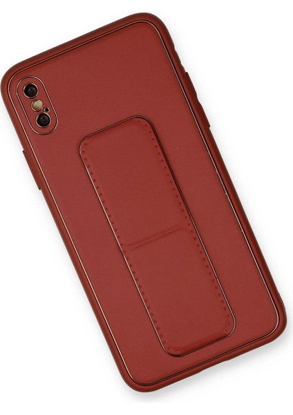Iphone Xs Max Kılıf Coco Deri Standlı Kapak - Fuşya Arbkd modelleri