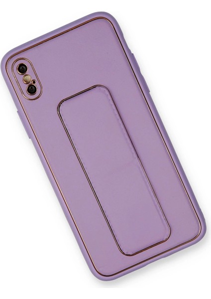 Iphone Xs Max Kılıf Coco Deri Standlı Kapak - Koyu Lila Arbkd fiyatları