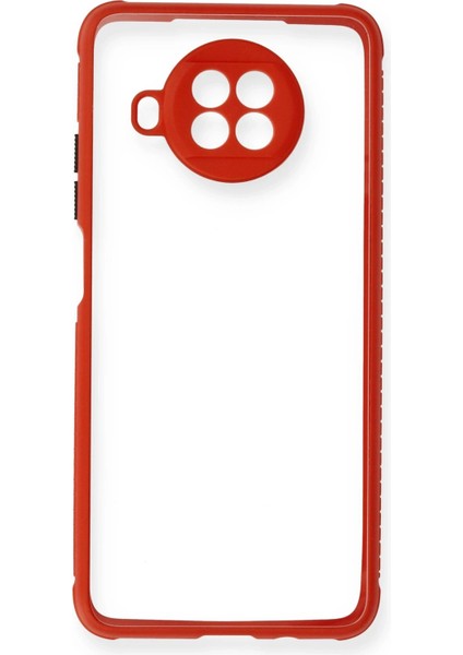 Xiaomi Redmi Note 9 Pro 5g Kılıf Miami Şeffaf Silikon - Kırmızı Arbkd fiyatları