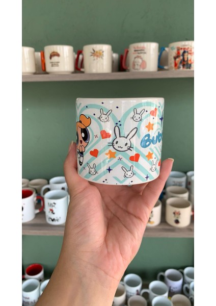 Powerpuff Girls - Bubbles Kalp Detaylı Kupa Bardak Kahve Fincanı 200 ml 1 Adet fiyatları