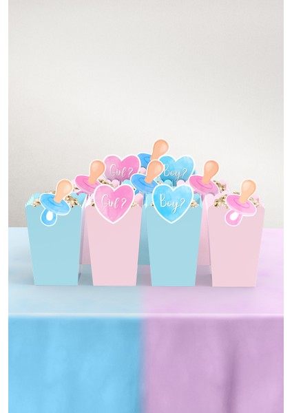 Cinsiyet Partisi Temalı 10'lu Mısır Kutusu