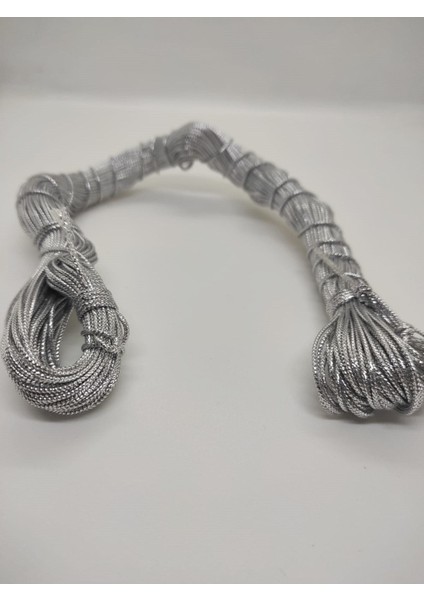 Parlak Gümüş Simli Ip 50 Metre, Parti ve Dekorasyon Malzemeleri fırsatları