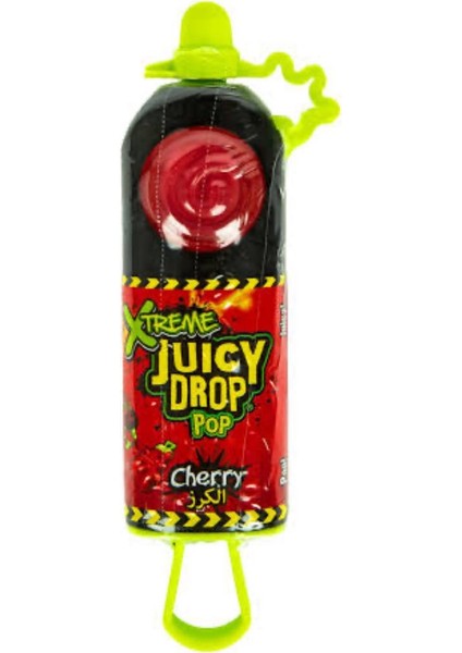 Xtreme Juicy Drop Pop Cherry – Ekşi Soslu Kiraz Aromalı Lolipop Şeker (Ithal)